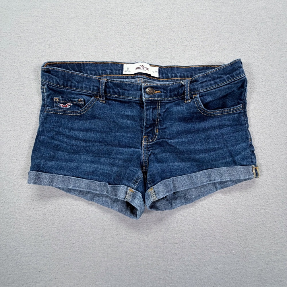 Hollister‎ Women Shorts Low Rise Dark Wash Cuffed Denim 9/29